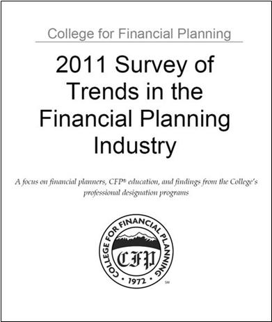 2011 Survey Of Trends In The Financial Planning Industry